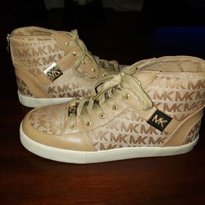 MK Tan Hightop Sneakers
